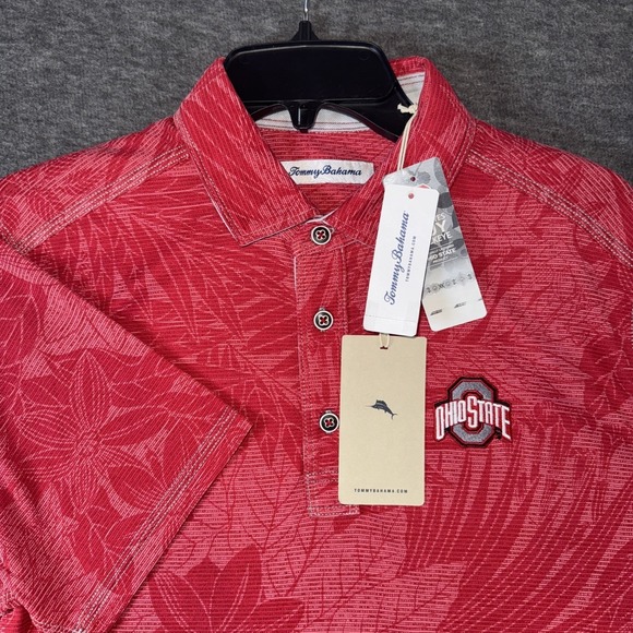 Tommy Bahama Other - Ohio State Buckeyes Tommy Bahama Polo Shirt Floral All Over Print Sz S NEW $118